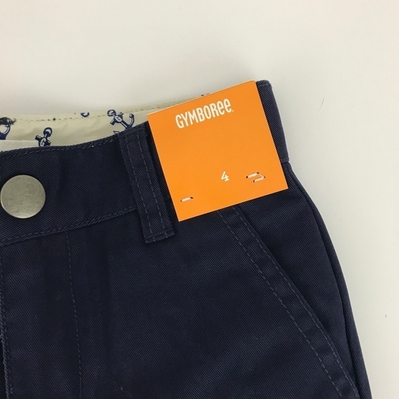 Gymboree Prep Fit Play Proof Blue Shorts Size 4 - Picture 2 of 4